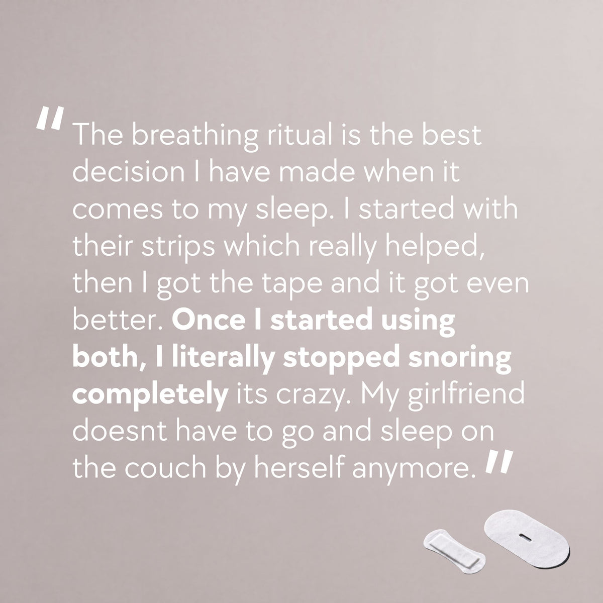 Customer review of RYVENA mouth tape and nose strip