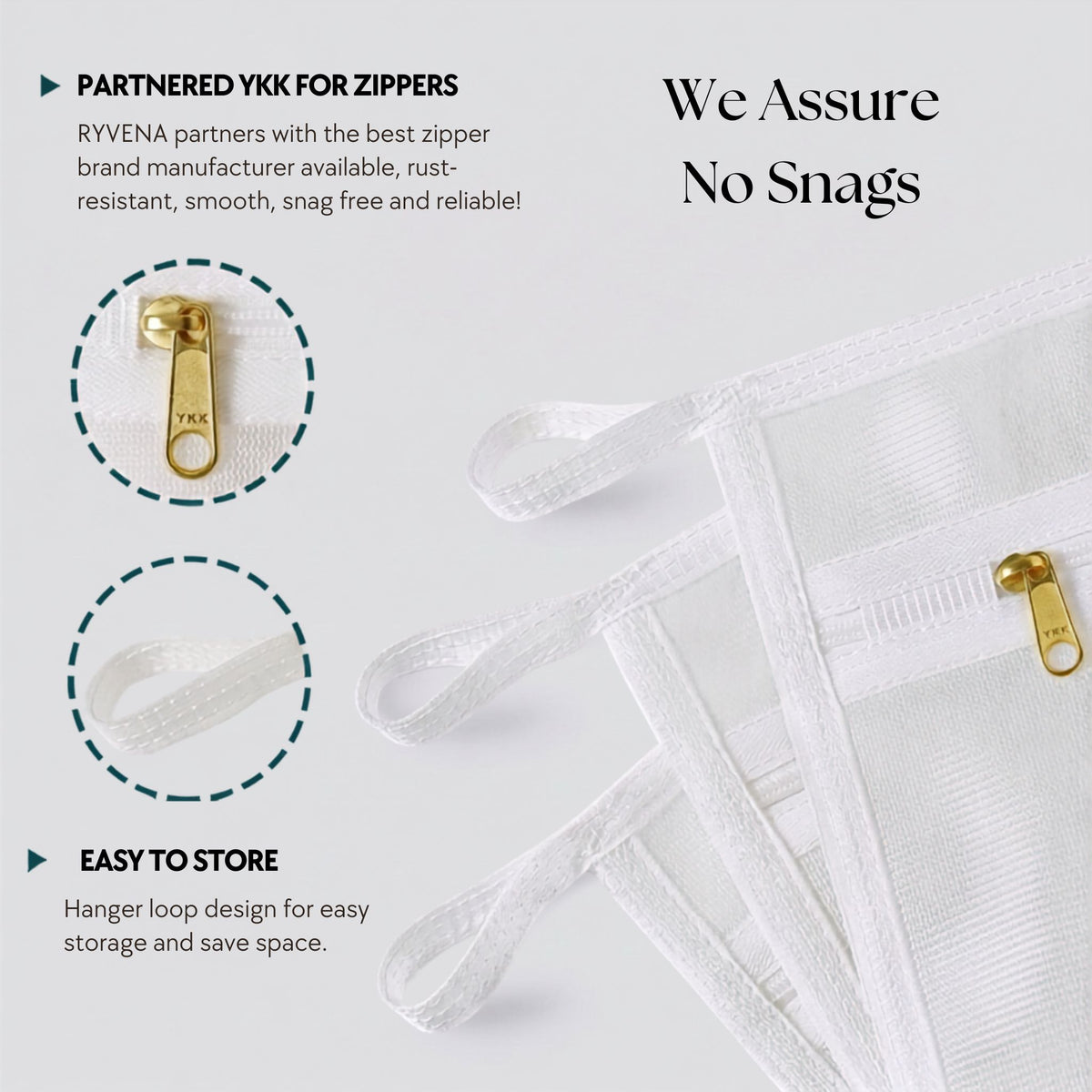 silk washbag zipper info